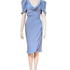 Vivienne Westwood Blue Silk Blend Red Label Collection Dress